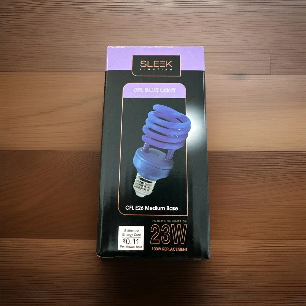 Sleek‎ Lighting CFL E26 Medium Base Blue Light